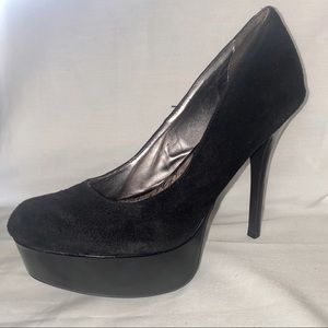 Material Girl Black Platform Heels, 11